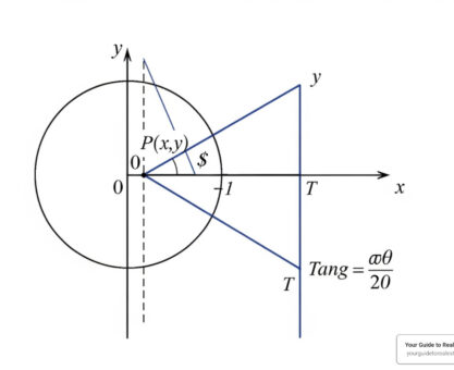 unit circle with tangent