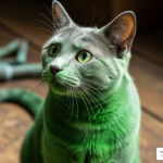green cat